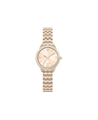 Jessica Carlyle Women's Analog Rose Gold-Tone Metal Alloy Watch 31mm