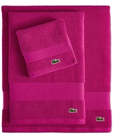 Lacoste Home Heritage Anti-Microbial Supima Cotton Bath Towel, 30" x 54"