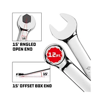 Powerbuilt 14 Piece Pro Tech Sae Combination Wrench Set