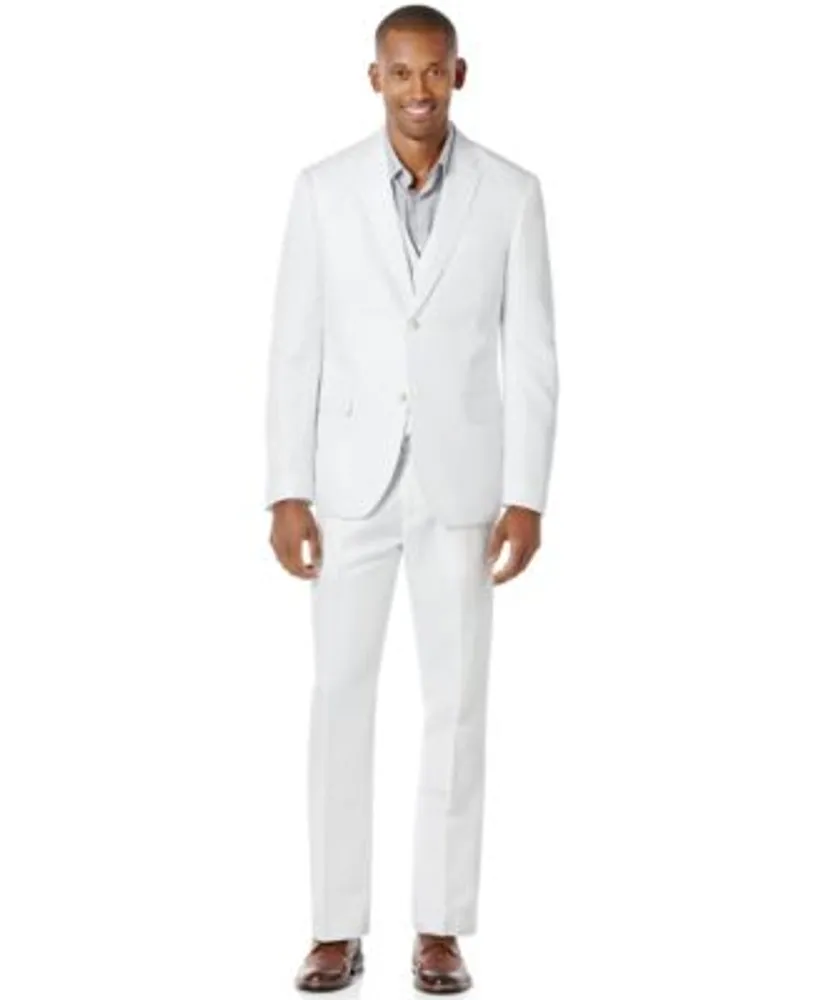 Perry Ellis Mens Linen Suit Separates