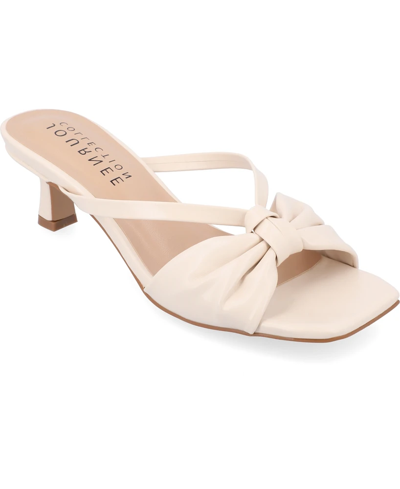 Journee Collection Women's Starling Kitten Heel Dress Sandals