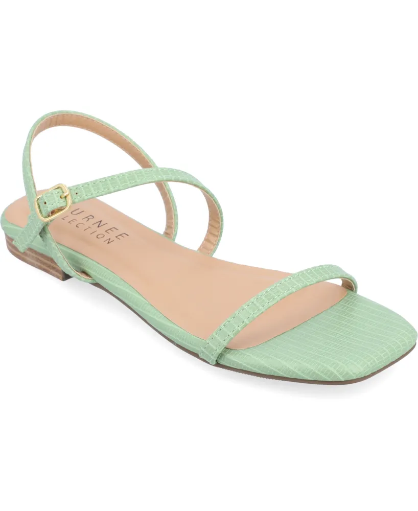 Journee Collection Women's Crishell Flat Sandals