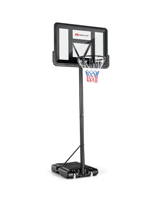 Costway Portable Basketball Hoop Stand Adjustable Height Shatterproof