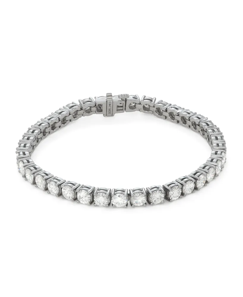 Charles & Colvard Moissanite Tennis Bracelet (12 1/5 ct. t.w. Diamond Equivalent) in Sterling Silver