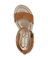 Jessica Simpson Little and Big Girls Asha Cuff Wedge Open Toe Sandals