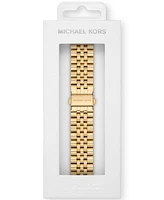 Michael Kors Unisex Gold-Tone Stainless Steel Band for Apple Watch, 38mm, 40mm, 41mm and 42mm, 44mm, 45mm, 49mm