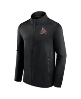 Men's Fanatics Black Arizona Coyotes Authentic Pro Rink Fleece Full-Zip Jacket