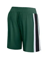 Men's Fanatics Hunter Green Milwaukee Bucks Referee Iconic Mesh Shorts