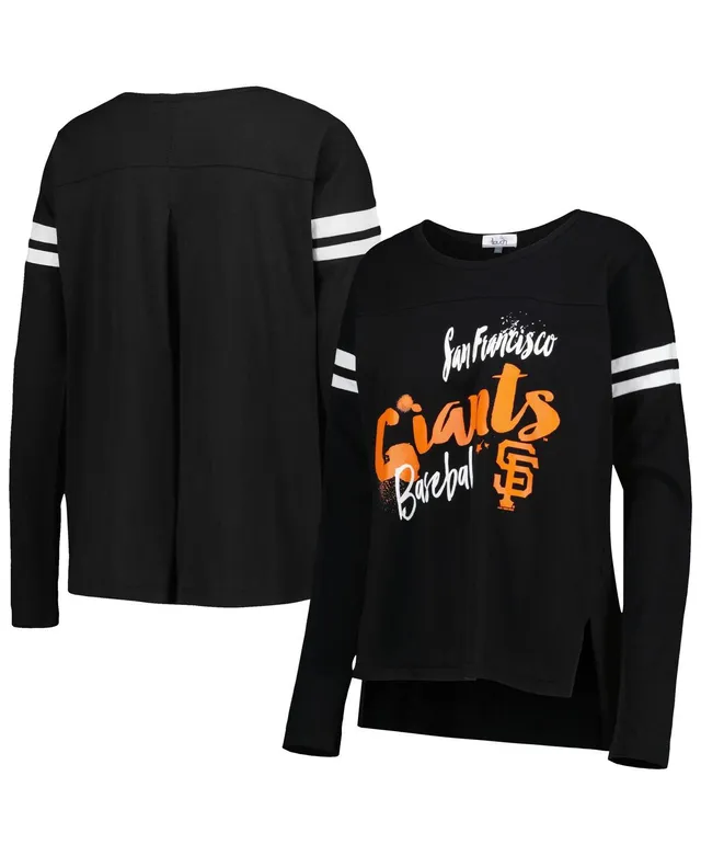 Touch Women's White San Francisco Giants Baseball 3/4-Sleeve T-shirt