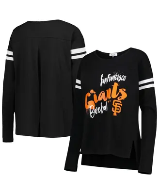 Women's Touch Black San Francisco Giants Free Agent Long Sleeve T-shirt