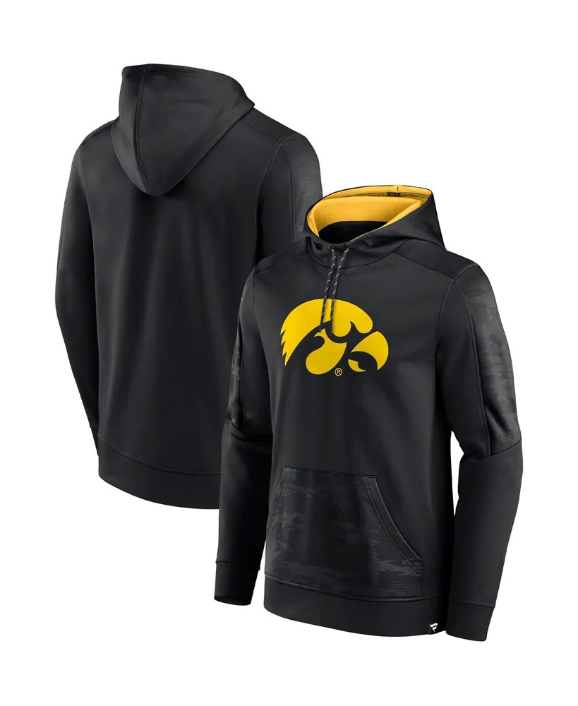 Men's Fanatics Black Iowa Hawkeyes On The Ball Pullover Hoodie