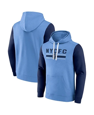 Men's Fanatics Sky Blue New York City Fc To Victory Pullover Hoodie