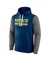 Men's Fanatics Navy Nashville Sc To Victory Pullover Hoodie