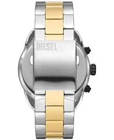 Diesel Men's Spiked Chronograph Two-Tone Stainless Steel Watch 49mm - Two