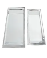 Rosemary Lane Metal Tray, Set of 2, 25", 22" W