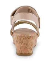 Dkny Little Girls Open Toe Wedge Sandals