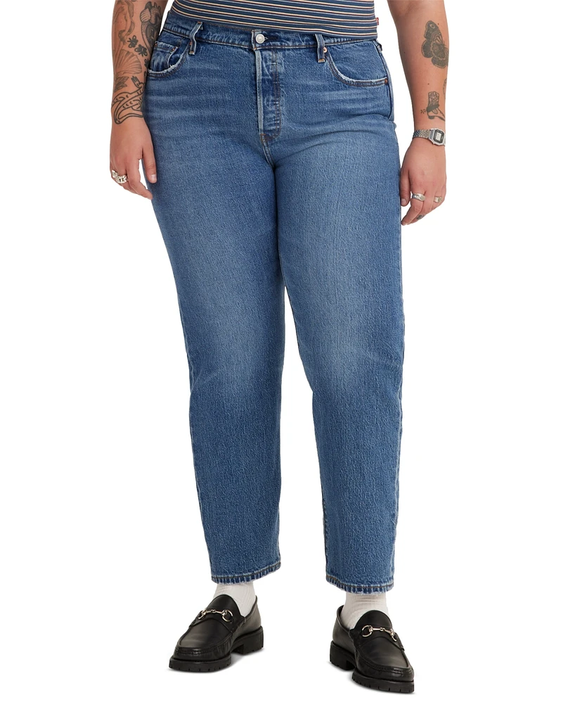 Levi's Trendy Plus 501 Cotton High-Rise Jeans