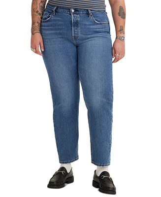 Levi's Trendy Plus 501 Cotton High-Rise Jeans