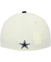 Youth Boys and Girls New Era Cream, Navy Dallas Cowboys 2022 Sideline Two-Tone 39THIRTY Flex Hat