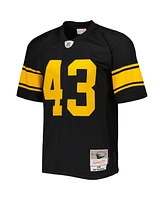 Men's Mitchell & Ness Troy Polamalu Black Pittsburgh Steelers Alternate 2008 Legacy Replica Jersey