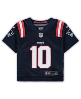 Infant Boys and Girls Nike Mac Jones Navy New England Patriots Game Jersey