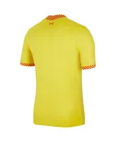 Men's Nike Yellow Liverpool 2021/22 Third Breathe Stadium Jersey