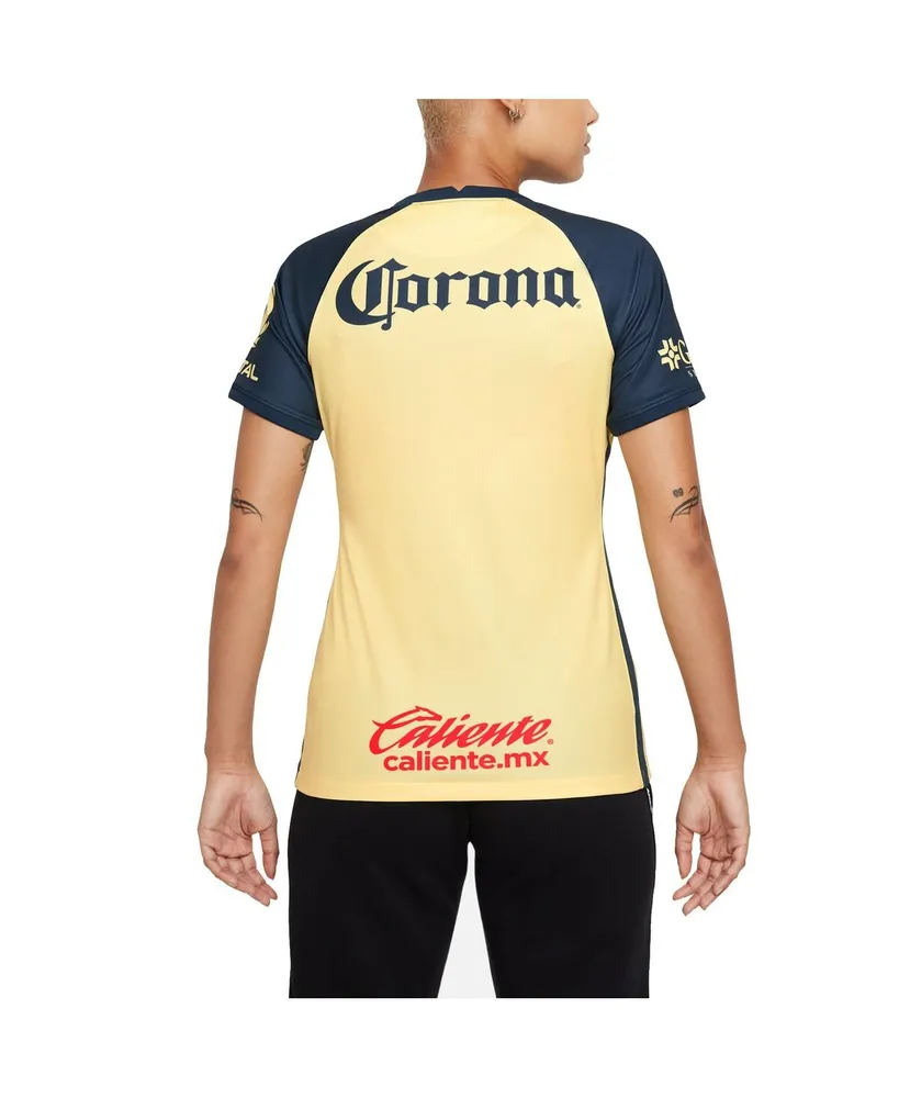 Women's Nike Yellow Club America 2021/22 Home Breathe Stadium Replica Jersey