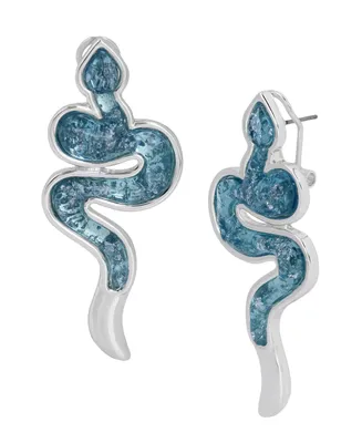 Robert Lee Morris Soho Faux Stone Snake Post Earrings