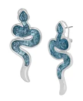 Robert Lee Morris Soho Faux Stone Snake Post Earrings
