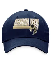 Men's Top of the World Navy Georgia Tech Yellow Jackets Slice Adjustable Hat