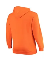 Men's Colosseum Orange Oklahoma State Cowboys Big and Tall Full-Zip Hoodie