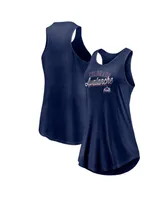 Women's Fanatics Navy Colorado Avalanche Simplicity Swing Racerback Scoop Neck Tank Top