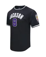 Men's Pro Standard Lamar Jackson Black Baltimore Ravens Mesh Player Name and Number Top