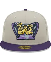 Men's New Era Gray Fort Myers Mighty Mussels Authentic Collection Team Alternate 59FIFTY Fitted Hat