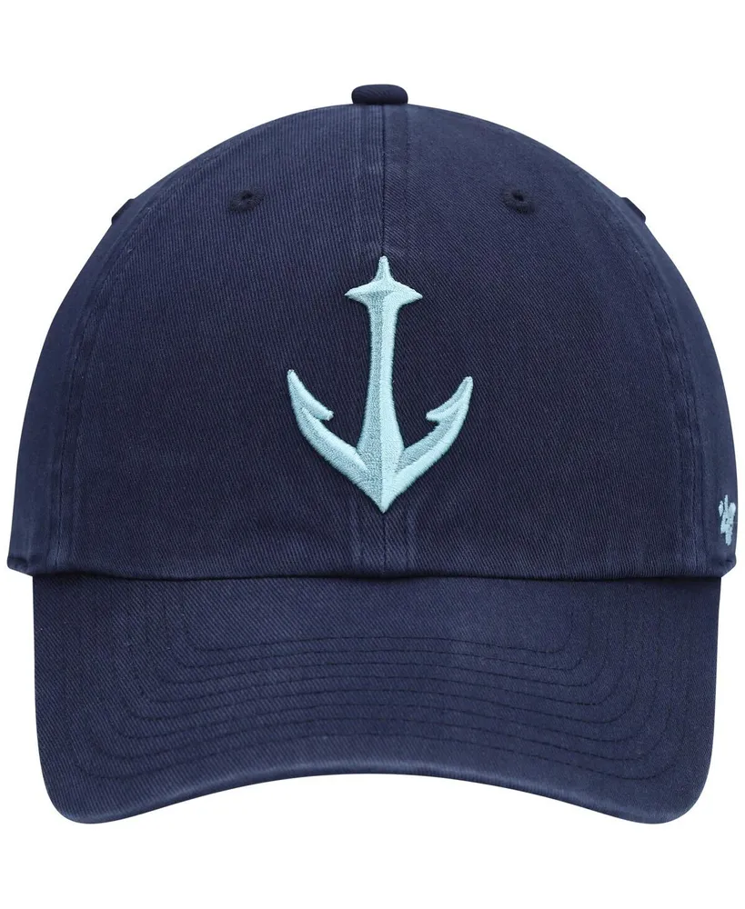 Men's '47 Brand Deep Sea Blue Seattle Kraken Clean Up Adjustable Hat