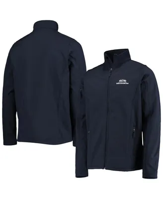 Men's Dunbrooke College Navy Seattle Seahawks Big and Tall Sonoma Softshell Full-Zip Jacket