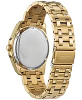 Citizen Eco-Drive Men's Peyten Gold-Tone Stainless Steel Bracelet Watch 41mm - Gold