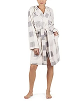 MeMoi Women's Plaid Plush Robe