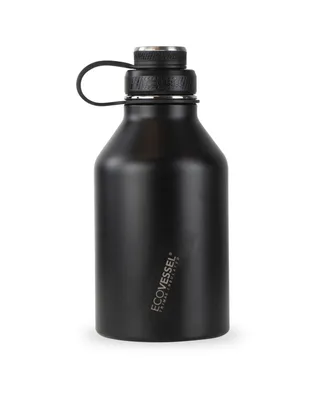 EcoVessel Boss Trimax Insulated Stainless Steel Growler Bottle and Infuser, 64 oz