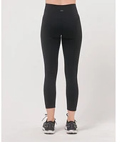 Rebody Active Women's Hybrid Legging High Waist Crop Leggings 23" for Women