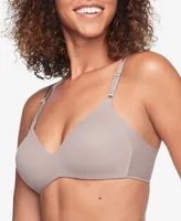 Warners No Side Effects Underarm-Smoothing Comfort Wireless Lightly Lined T-Shirt Bra 1056