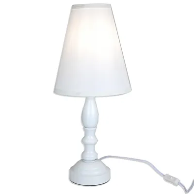 Chloe Table Lamp by Light Accents - Lamps for Bedrooms - Night Stand Lamp for Bedroom - Bedside Table Lamp with Fabric Bell Shade