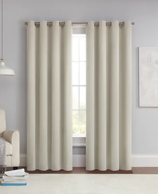 Eclipse Solid Thermapanel Grommet Energy Saving Room Darkening Curtain Panel, 84" x 54"