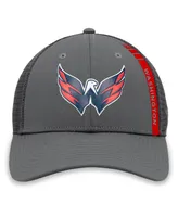 Men's Fanatics Charcoal Washington Capitals Authentic Pro Home Ice Trucker Snapback Hat