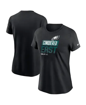 Women's Nike Black Philadelphia Eagles 2022 Nfc East Division Champions Locker Room Trophy Collection T-shirt