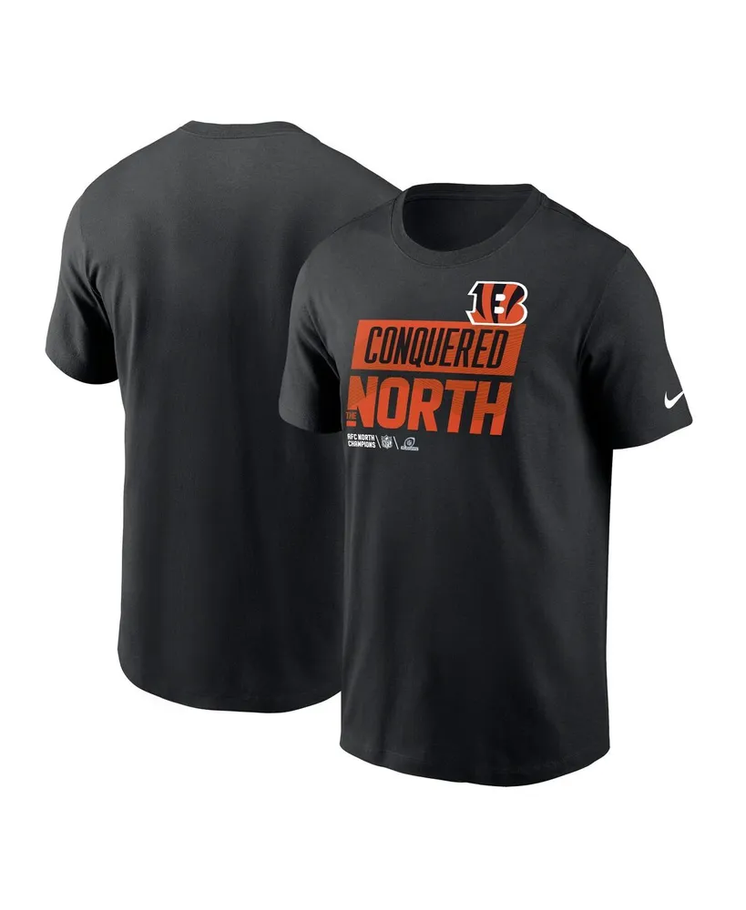 Men's Nike Black Cincinnati Bengals 2022 Afc North Division Champions Locker Room Trophy Collection T-shirt