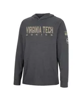 Men's Colosseum Charcoal Virginia Tech Hokies Team Oht Military-Inspired Appreciation Hoodie Long Sleeve T-shirt
