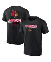 Men's Fanatics Black Louisville Cardinals Game Day 2-Hit T-shirt