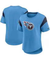 Women's Nike Light Blue Tennessee Titans Primary Logo Fashion Top