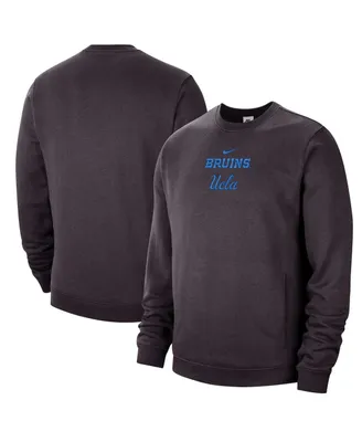 Men's Nike Charcoal Ucla Bruins Campus Block Club Pullover Sweatshirt